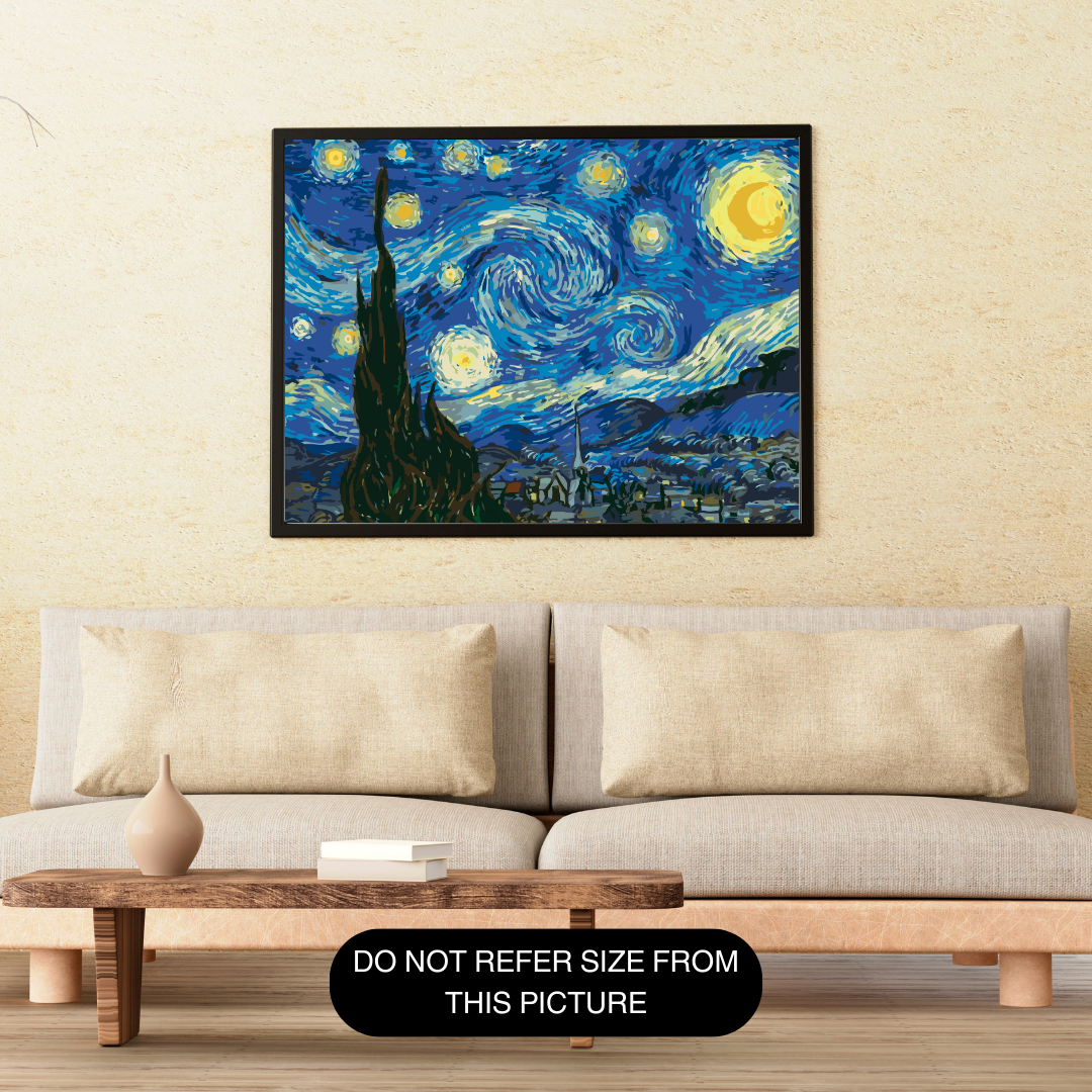 Starry night paint by number