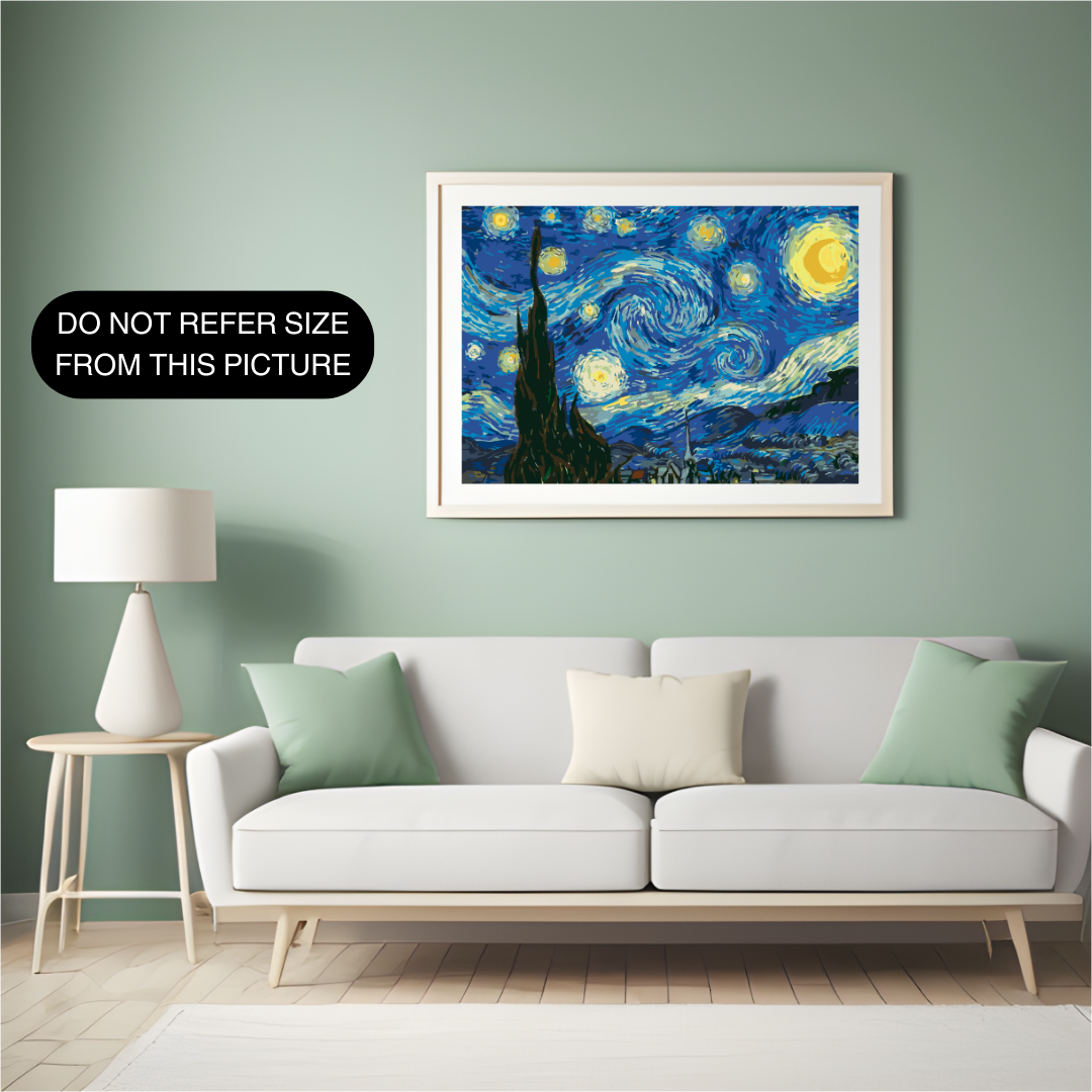 Starry night paint by number