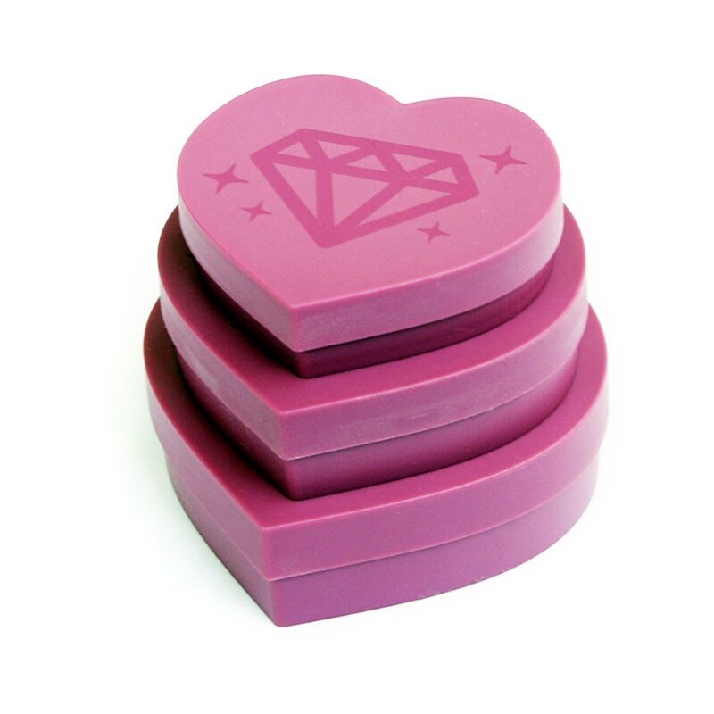 2 Pcs Heart - Shaped 5D Diamond Painting Storage Tray Box - BlueBellpaintings