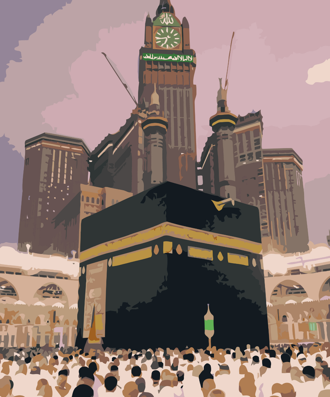 Trip To Kaaba paint by number