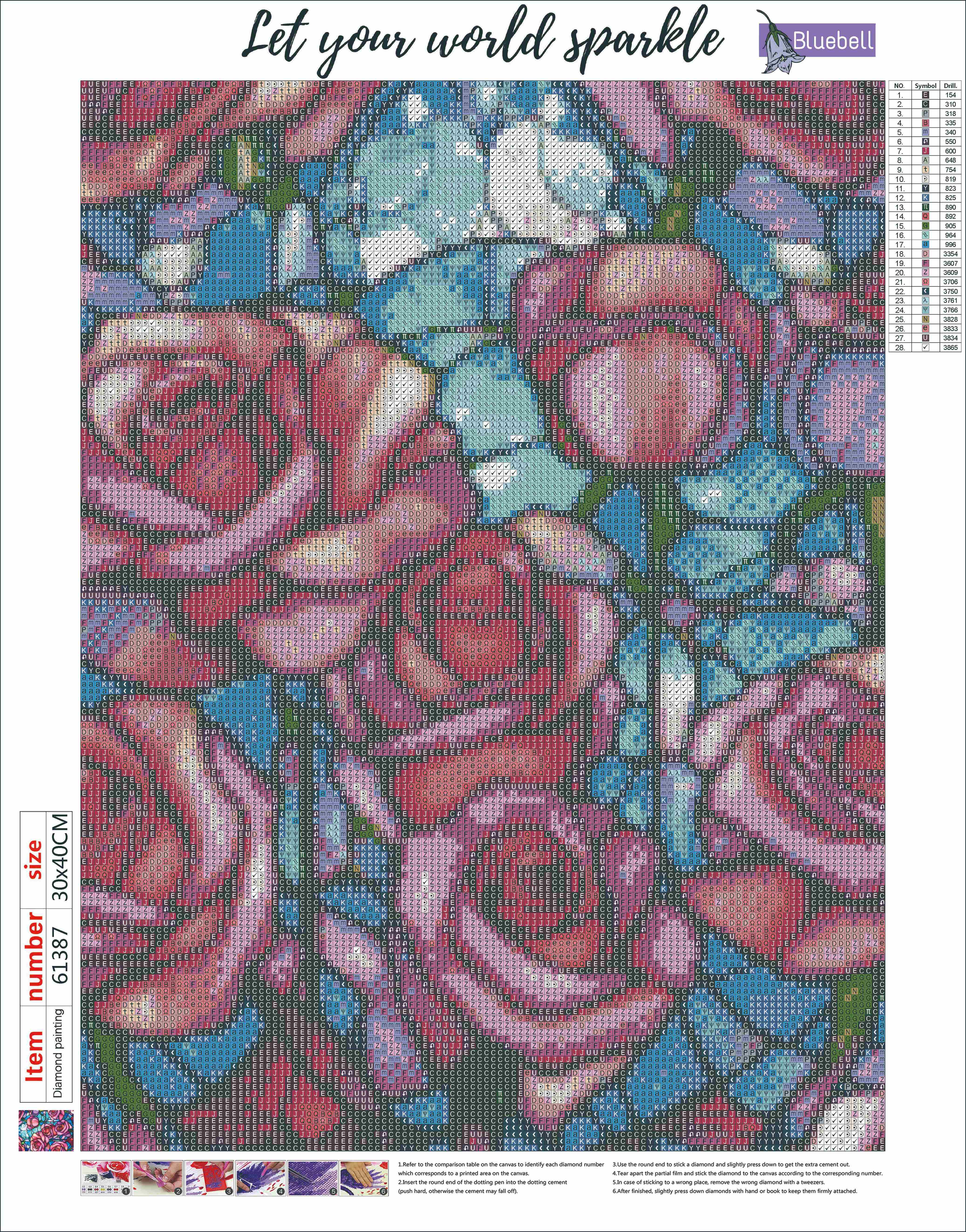 Stained glass roses