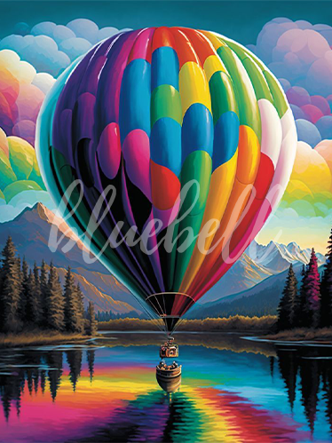 Rainbow Balloon Canvas