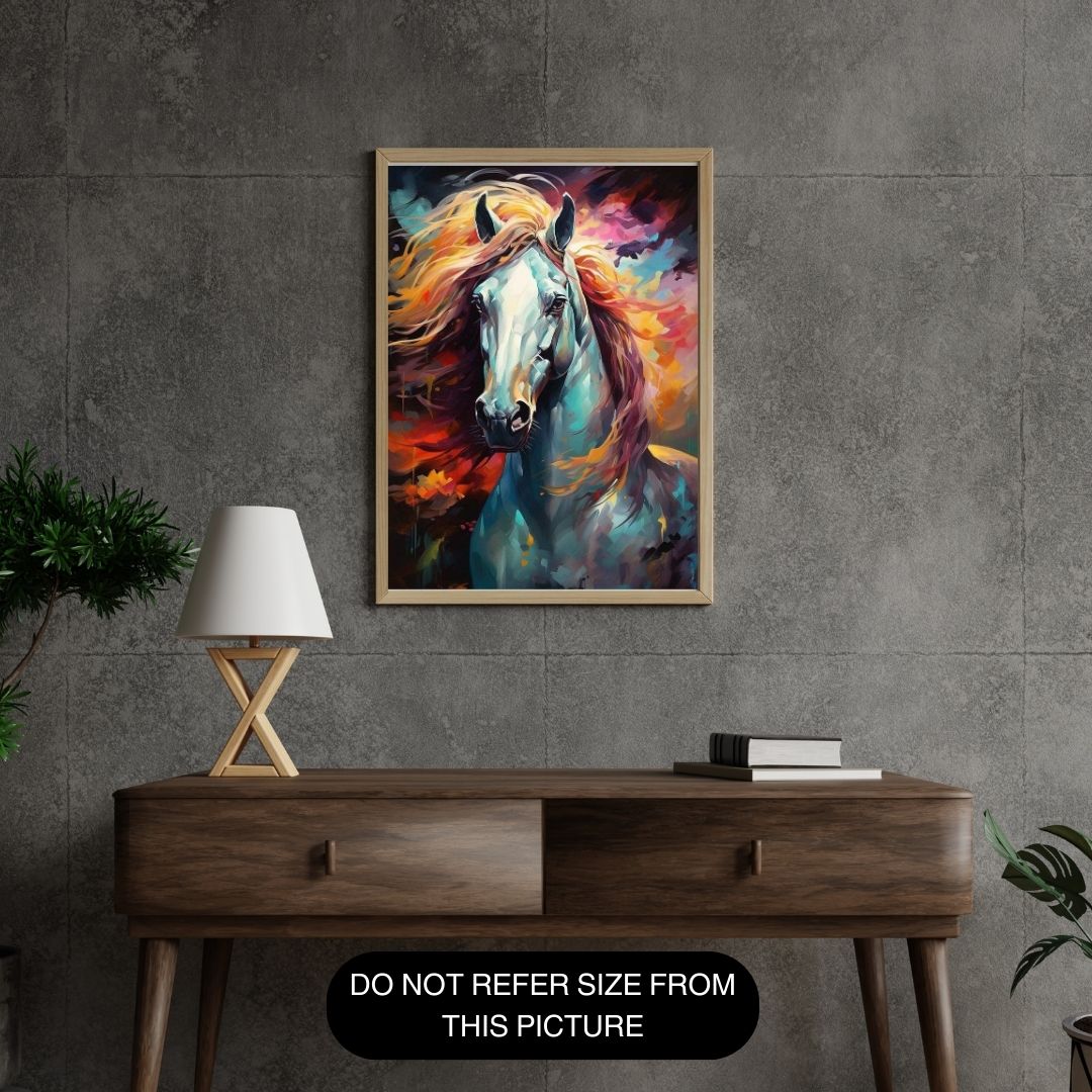 Rainbow Horse Paint by number