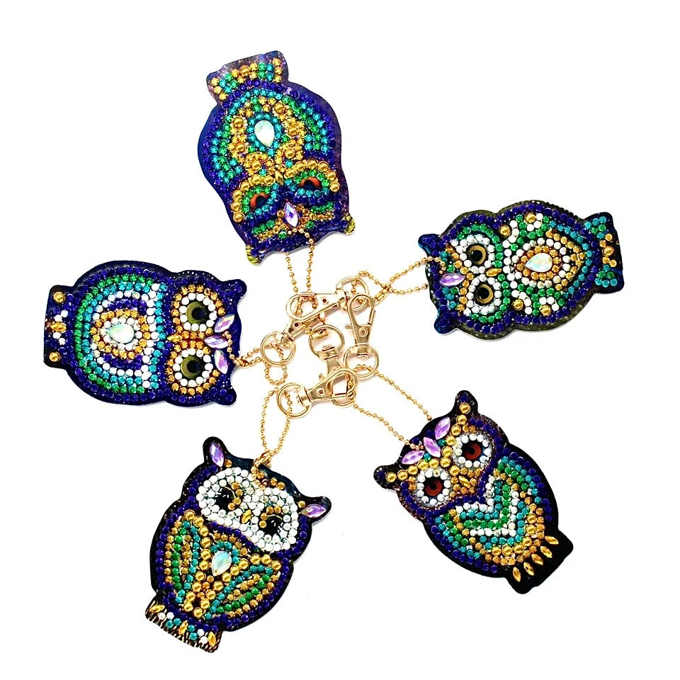 Dazzling Owl key chain