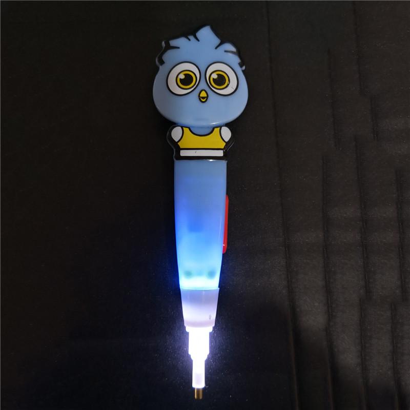 Cartoon Face Diamond Drill Pen With LED Light