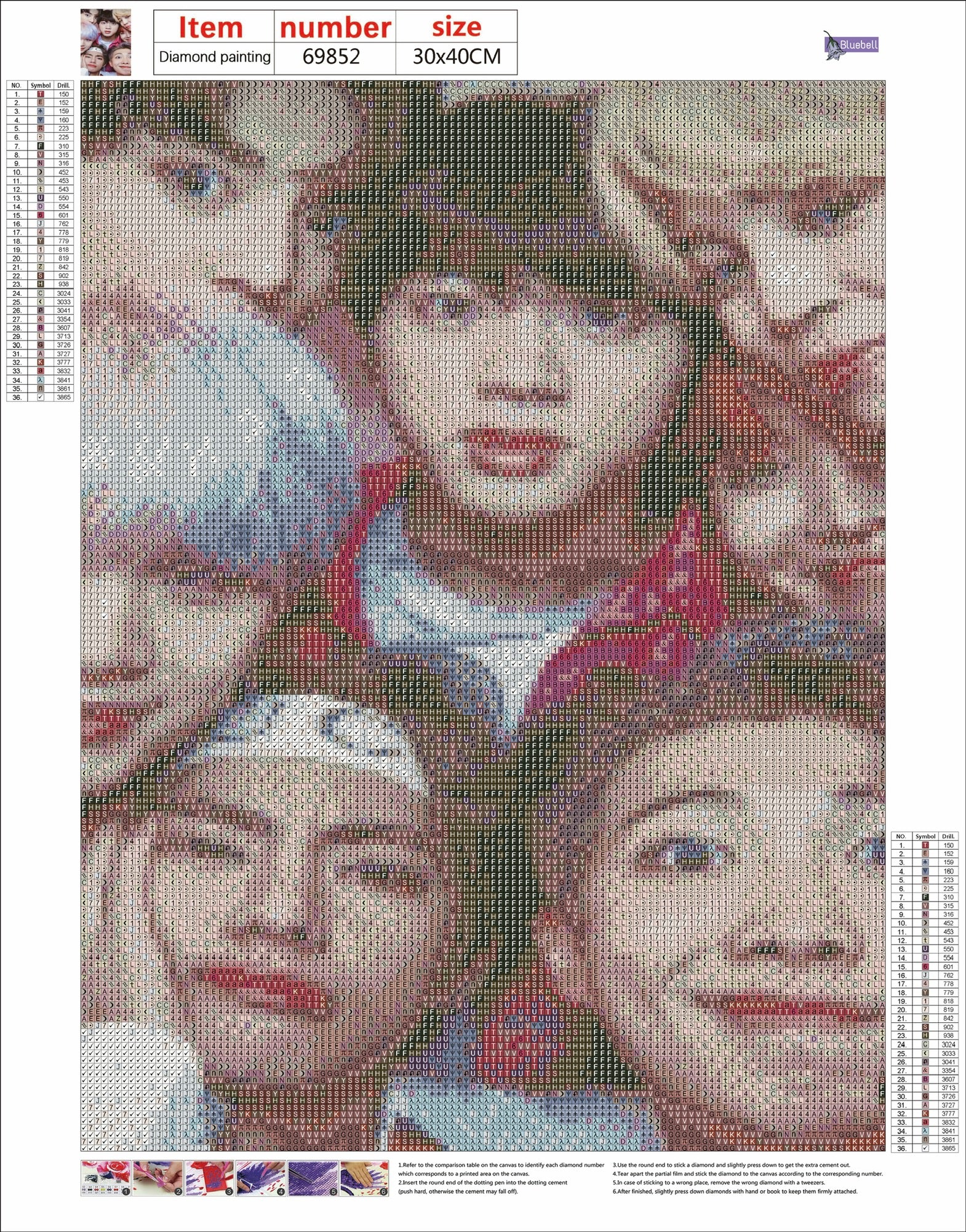 OT7 Diamond Painting (Square Drills)